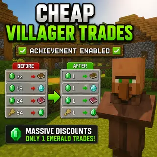 Cheap Villager Trades – Achievement Enabled