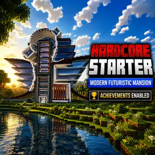 Hardcore Starter | Modern Futuristic Mansion (Achievements Enabled)