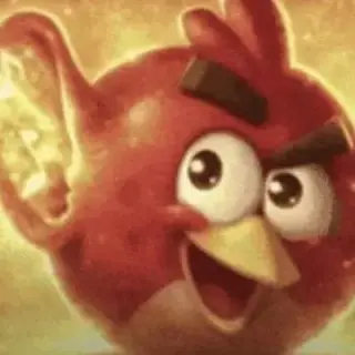 Angry bird ear meme texture