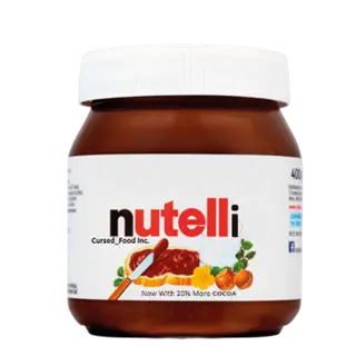 Nutelli (A Sweetened Peanut Cocoa Spread) And Peanuts