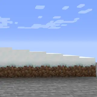 Thicker Snow on Grass