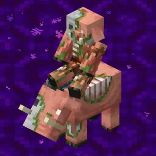 Realistic zombified piglins