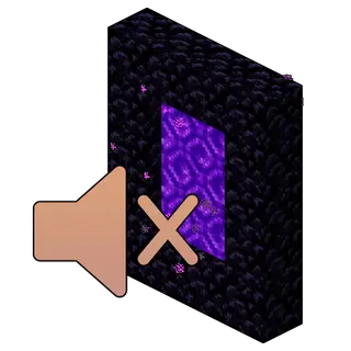 Muted Nether Portals