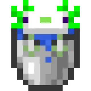 White and Green Axolotls