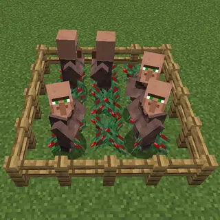 Berry Bushes Don't Hurt Villagers