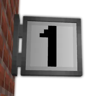 Numbered Wall Signs