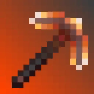 A Lava Pickaxe