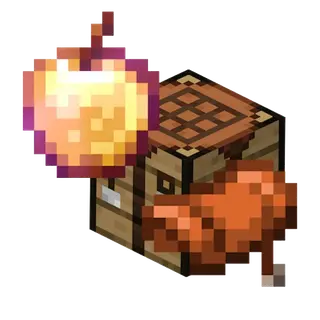 Craftable Enchanted Golden Apple and Saddle