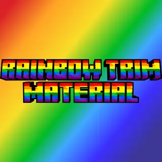 Rainbow trim material