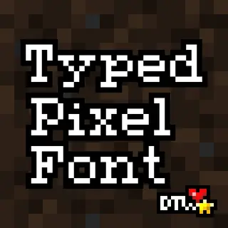 Typed Pixel Font