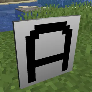 Large Iron Sign