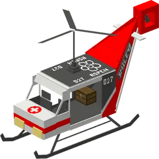 Emergency car and helicopter by JCC