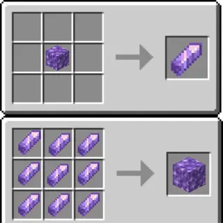 easy amethyst block to shards