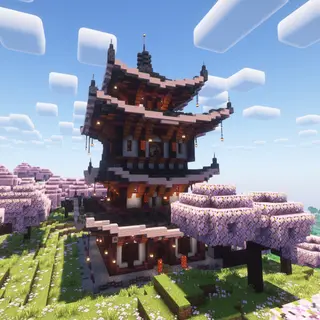 Cherry Samurai Temple