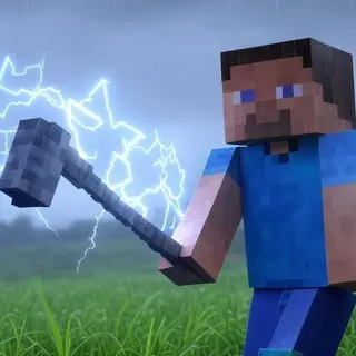 Overpowered Stone Hoe