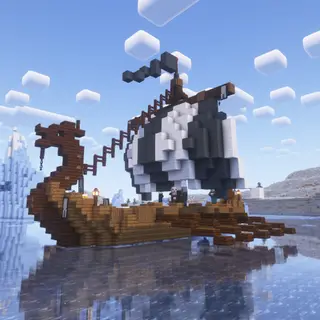 Illager Viking Longship