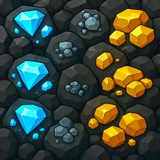 more ore iron and more diamond.