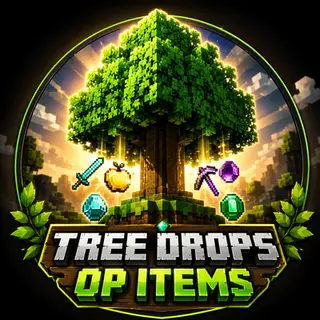 Trees Drop OP Items ( MCBE )