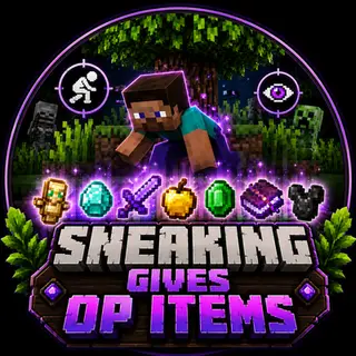 Sneaking Gives OP Items ( MCBE )