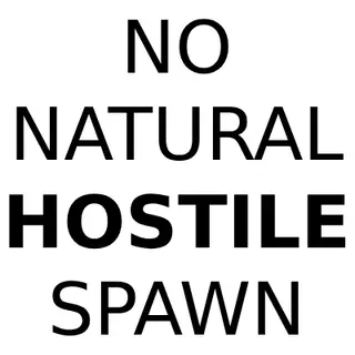 No Natural Hostile Spawn