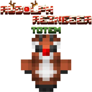 Rudolph Reindeer Totem  (Rodolfo)