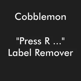 Cobblemon - "Press R ..." Label Remover