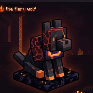 nether fiery wolf companion