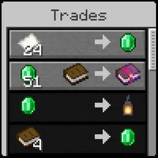 Future Villager Trades Visible