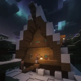 Snowy Villager Hut