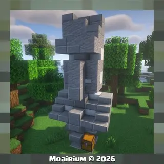 Moai Andesite Statue
