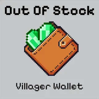 Out of stock: Villager wallet