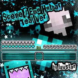Luvstar's Scene / Emo Hotbar (Teal Ver.)