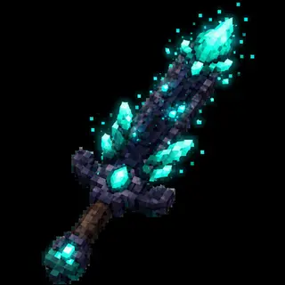 Deep Dark Crystal sword