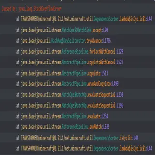 DependencySorter.isCyclic StackOverflow Crash Fix