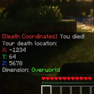 Death coordinates: see where you died