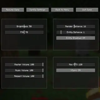 Alternative Pause Menu