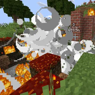 Napalm explosion (explosion with fire)