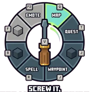 Screw it! Too many keybinds - Keybind Wheel