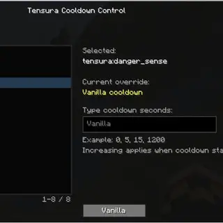 Tensura Cooldown Control + Creator QoL