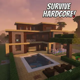 Modern Mansion Hardcore Survival World [Achievements Enabled]