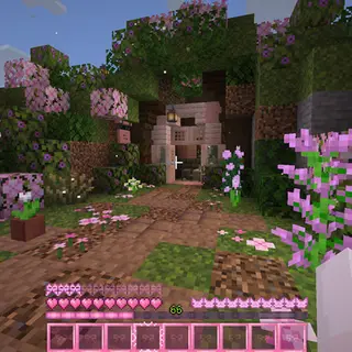 Kuma's cute pink HUD & GUI