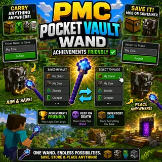 Pocket Vault Wand [Mob & Chest Transporter] (Achievements Friendly)