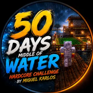 SURVIVED 50 DAYS IN MIDDLE OF WATER HARDCORE CHALLENGE 