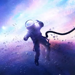 HorizonUI EXTENSION-Astronaut in Nebula