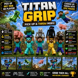 TITAN GRIP: PICK UP & THROW MOBS | EL SANDO