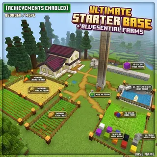 Day-0 Perfect Hardcore Starter Base & Auto Farms | Achievements ON