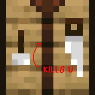 Block That Looks Like A Crafting Table But Kills You When You Click On It