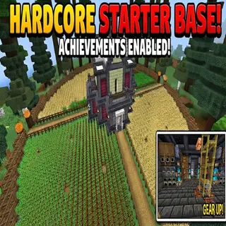 Ultimate Hardcore Survival Starter Base | Achievements Enabled