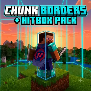 Chunk Border + Hitbox(cyan)