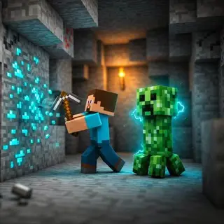 Minecraft but mining can be dangerous